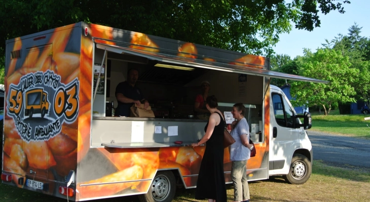 Food Truck, camping de Bourbon Lancy